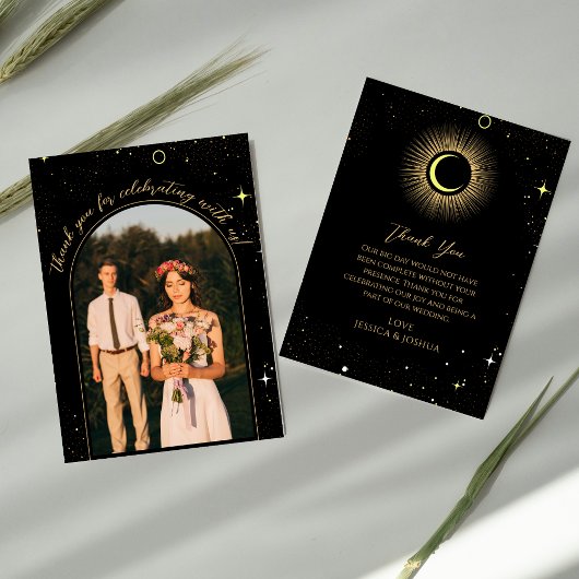 Celestial Black Arch mystieke foto Bedankkaart