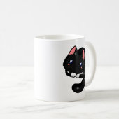 Celestial Black Cat Voor Kat en Sterliefhebbers Koffiemok (Voorkant rechts)