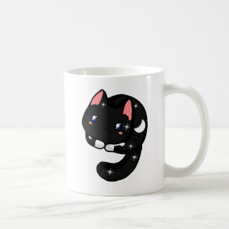 Celestial Black Cat Voor Kat en Sterliefhebbers Koffiemok