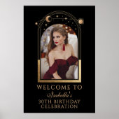 Celestial Black Gold 30e verjaardag Welkom Poster (Voorkant)