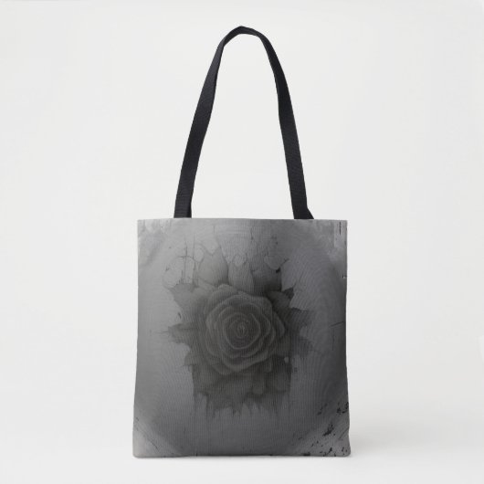Celestial Black Rose Tote Bag (Voorkant)