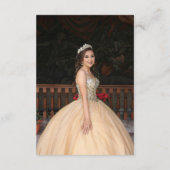 Celestial Black Save The Date Verjaardag Quinceane (Achterkant)