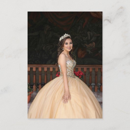 Celestial Black Save The Date Verjaardag Quinceane (Achterkant)