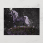 Celestial Black Unicorn Briefkaart (Voorkant)
