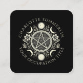 Celestial Black Vierkante Visitekaartje (Voorkant)