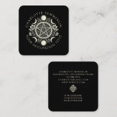 Celestial Black Vierkante Visitekaartje (Voorkant / Achterkant)