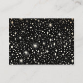 Celestial Black Wedding Honeymoon Wish Informatiekaartje (Achterkant)