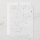 Celestial Black White Moon Wedding Invitation Kaart (Achterkant)