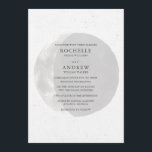 Celestial Black White Moon Wedding Invitation Kaart<br><div class="desc">Deze uitnodiging voor een waterverf-maan-bruiloft is perfect voor uw casual of formele huwelijksfeest. Elke lijn van tekst is volledig klantgericht. Voor het koppel dat een hemelse of zon en maan heeft,  is de huwelijksfeestdag.</div>