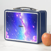 Celestial Blauw en Roze Galaxy Aangepaste Naam Scr (In situ)