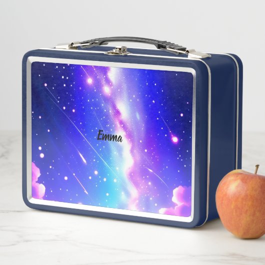 Celestial Blauw en Roze Galaxy Aangepaste Naam Scr (In situ)