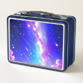 Celestial Blauw en Roze Galaxy Aangepaste Naam Scr (Achterkant)