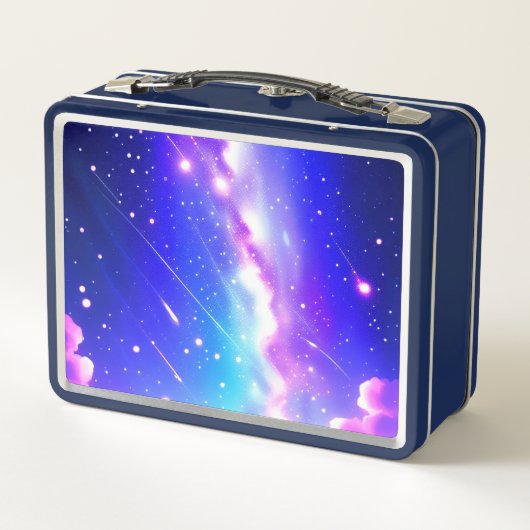 Celestial Blauw en Roze Galaxy Aangepaste Naam Scr (Achterkant)