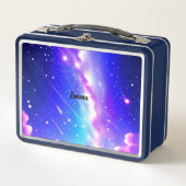 Celestial Blauw en Roze Galaxy Aangepaste Naam Scr (Voorkant)