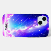 Celestial Blauw en Roze Galaxy Custom Case-Mate iPhone Case (Achterkant (horizontaal))