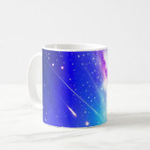 Celestial Blauw en Roze Galaxy Koffiemok (Voorkant links)