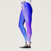 Celestial Blauw en Roze Galaxy Leggings (Links)
