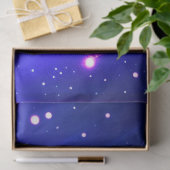 Celestial Blauw en Roze Galaxy Verjaardag Gift Wra Tissuepapier (Geschenk)