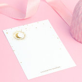 Celestial Blauwe Sterren Maan Bruiloft Notitiekaartje