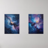 Celestial Bloom: een nevel in beweging Muurkunst Sets (Voorkant)