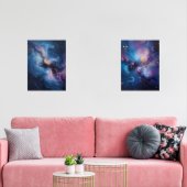 Celestial Bloom: een nevel in beweging Muurkunst Sets (Woonkamer)