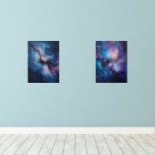 Celestial Bloom: een nevel in beweging Muurkunst Sets (Houten vloer)