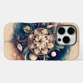Celestial Bloom - Mystic Floral Moon Art Case-Mate iPhone Case (Achterkant (horizontaal))