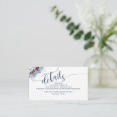 Celestial Blooms, Huwelijkswebsite / Details Informatiekaartje (Staand voorkant)