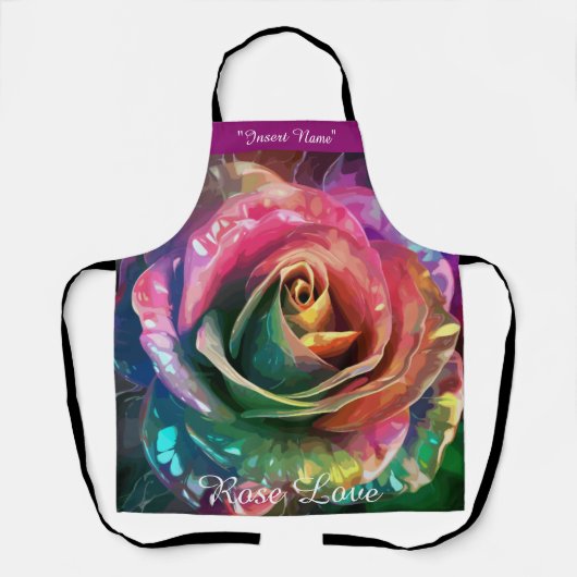 Celestial Blossom: Buitenaards Roos Schort (Voorkant)