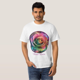 Celestial Blossom: Buitenaards Roos T-shirt
