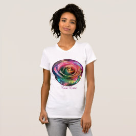 Celestial Blossom: Buitenaards Roos T-shirt