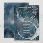 Celestial Blue Flower Moon Kaart (Voorkant / Achterkant)