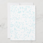 Celestial Blue Gold Stars Baby Sprinkle Shower Inv Kaart (Achterkant)