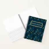 Celestial Blue & Gold Sterrennacht Dream Journal Notitieboek (Binnen)
