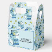 Celestial Blue Milk Pattern Bedankdoosjes (Geopend)