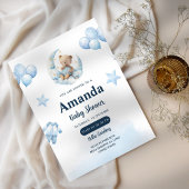 Celestial Blue Moon Beer Baby shower Kaart