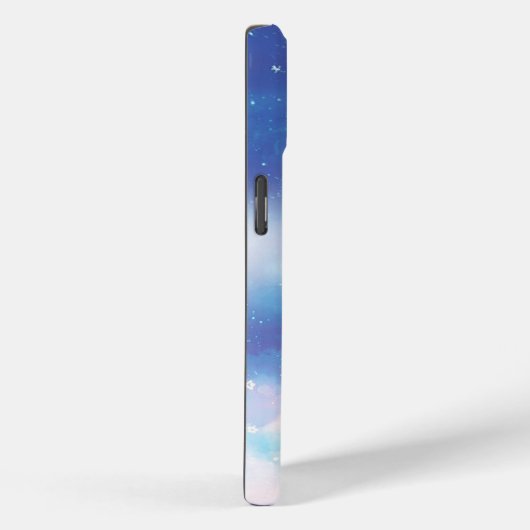 Celestial Blue Nebula iPhone Case (Achterkant / Rechts)