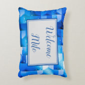 CELESTIAL BLUE PAPER WEAVE WELKOM BABY GEPERSONALI ACCENT KUSSEN (Voorkant(Verticaal))
