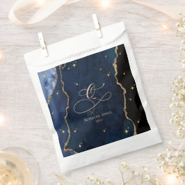  Celestial Blue Quinceanera Midnight Stars Moon  Bedankzakje