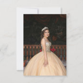 Celestial Blue Save The Date Verjaardag Quinceaner (Achterkant)