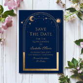 Celestial Blue Save The Date Verjaardag Quinceaner