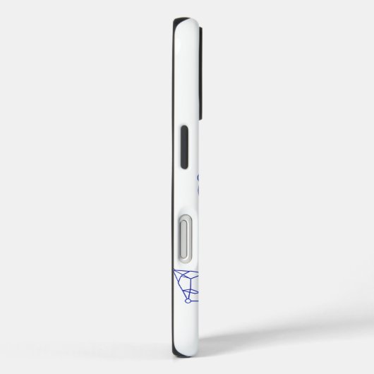 Celestial Blue Tree of Life Line Art: Geometric Case-Mate iPhone Case (Achterkant / Rechts)