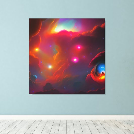 Celestial Body Canvas Afdruk (Insitu (Houten vloer))