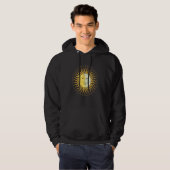Celestial Body Sun Crescent Moon Boho Aesthetic As Hoodie (Voorkant volledig)