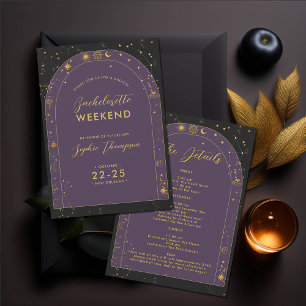 Celestial Boho Arch Bachelorette Party Route Kaart