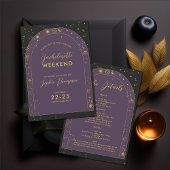 Celestial Boho Arch Bachelorette Party Route Kaart