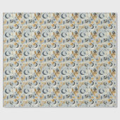 Celestial Boho Chic gepersonaliseerd inpakpapier (Vlak)