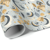 Celestial Boho Chic gepersonaliseerd inpakpapier (Rol Hoek)