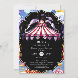 Celestial Boho Circus Verjaardag Kaart