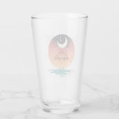 Celestial Boho Moon & Stars Glas (Achterkant)